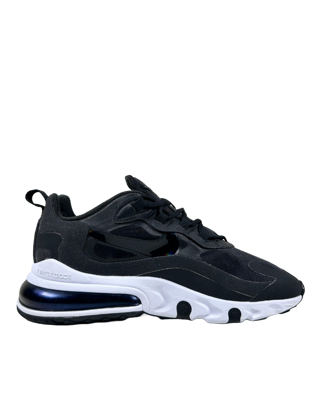 Nike Air Max 270 React Black White Iridescent