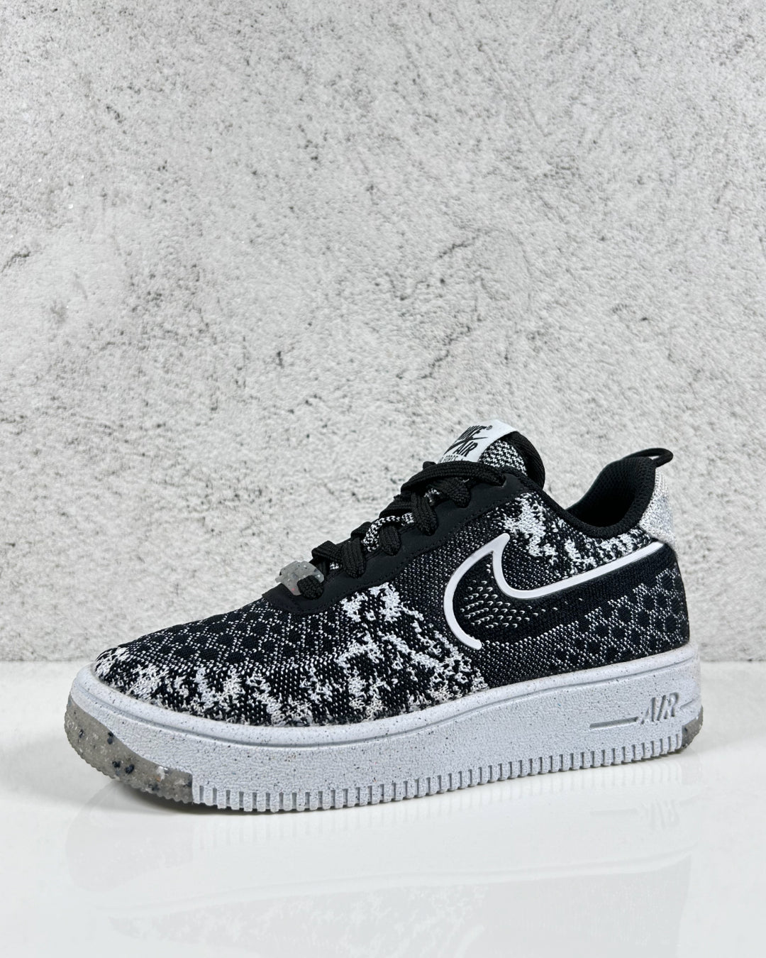 Nike Air Force 1 Low Crater Flyknit Black White