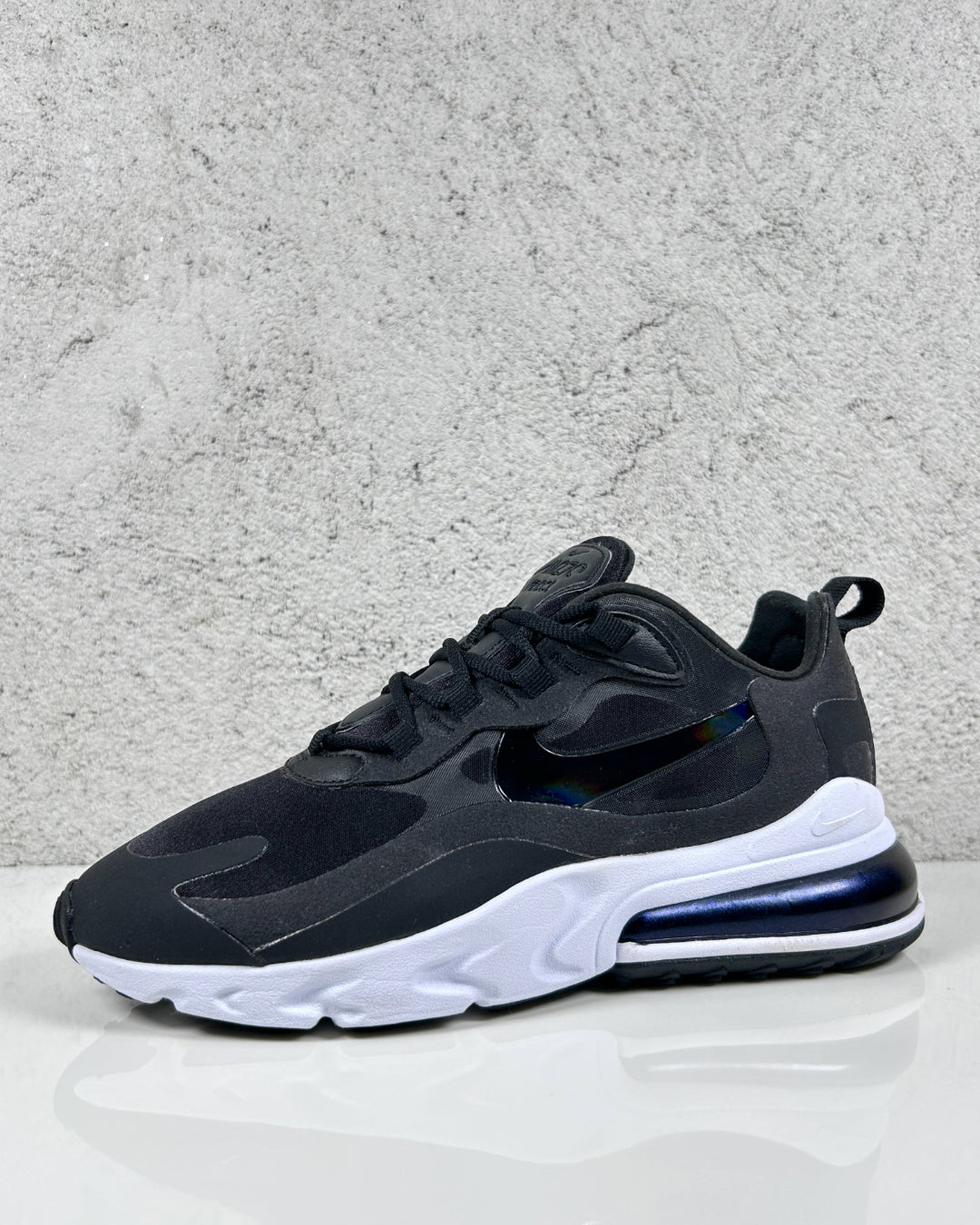 Nike Air Max 270 React Black White Iridescent