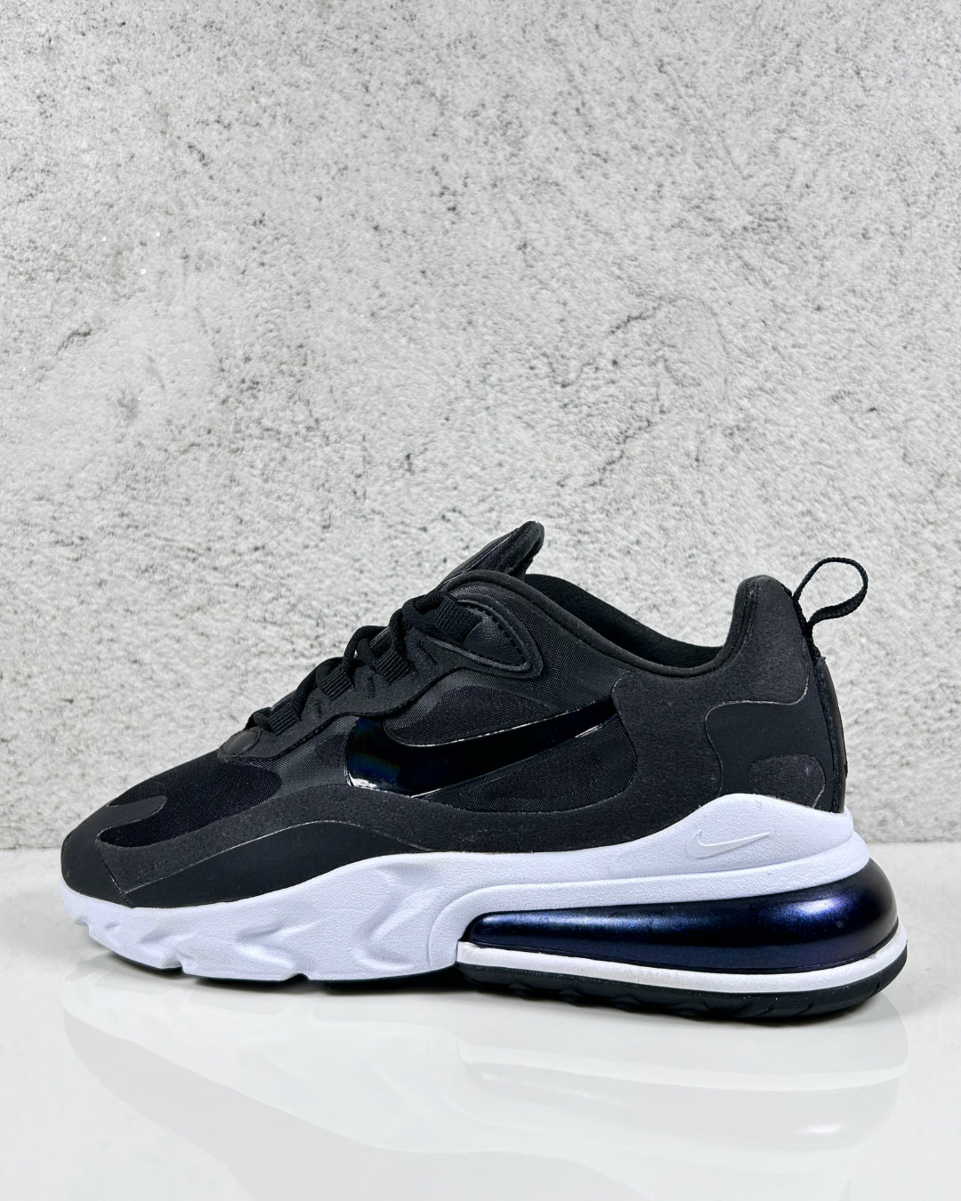 Nike Air Max 270 React Black White Iridescent