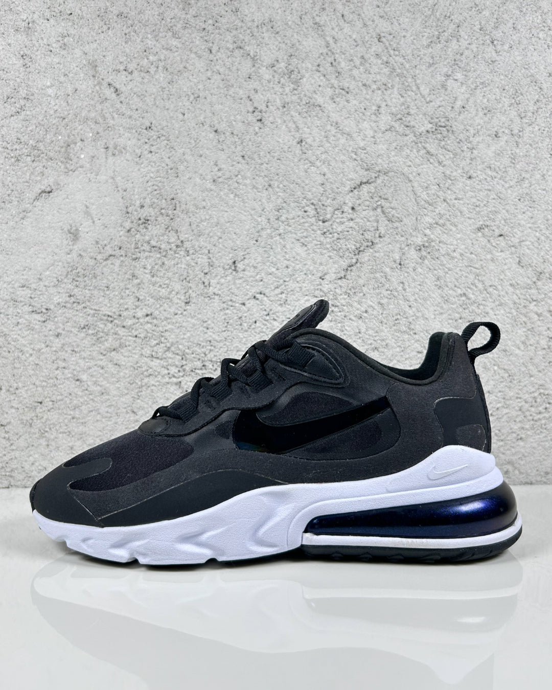 Nike Air Max 270 React Black White Iridescent