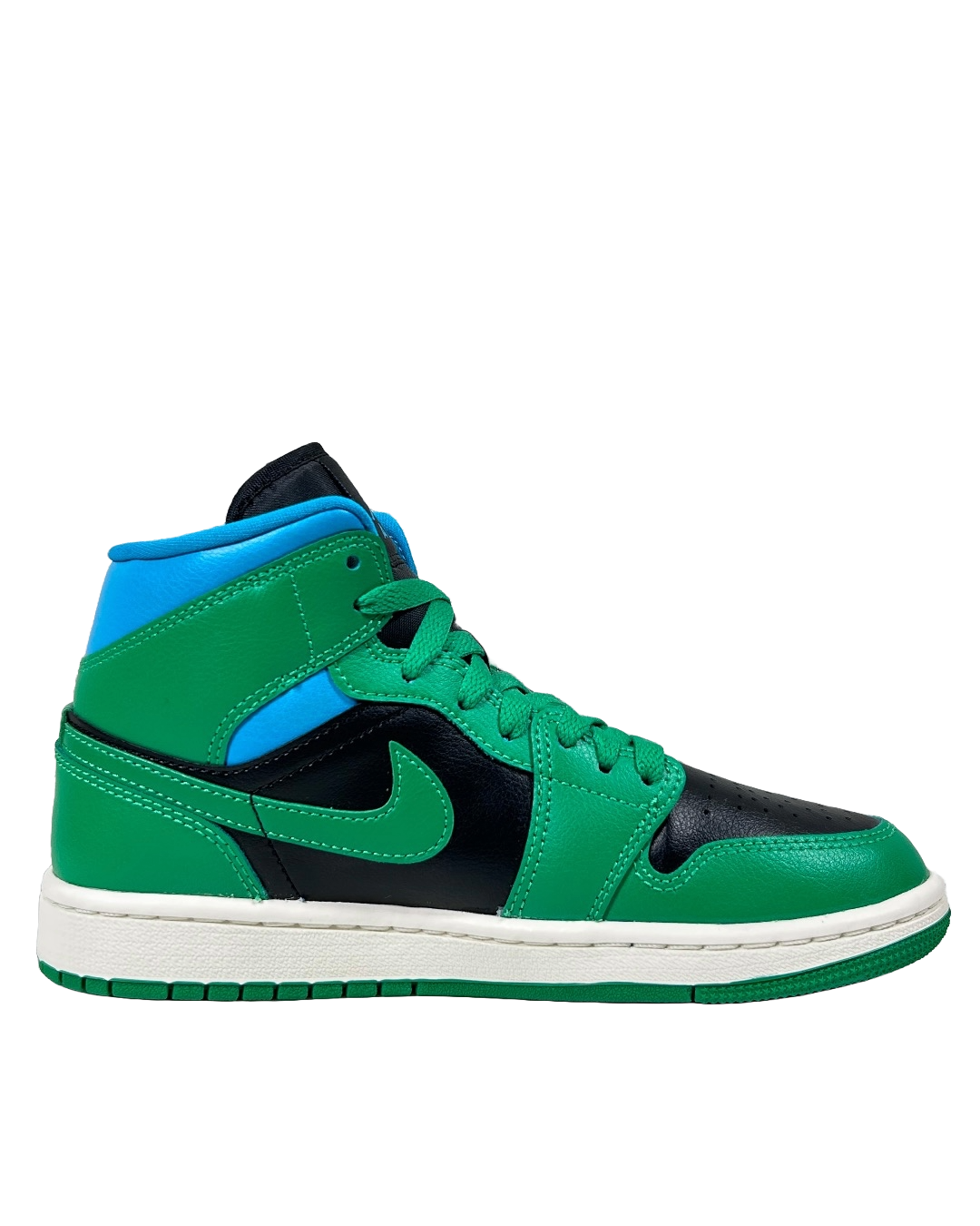 Air Jordan 1 Mid Lucky Green Aquatone