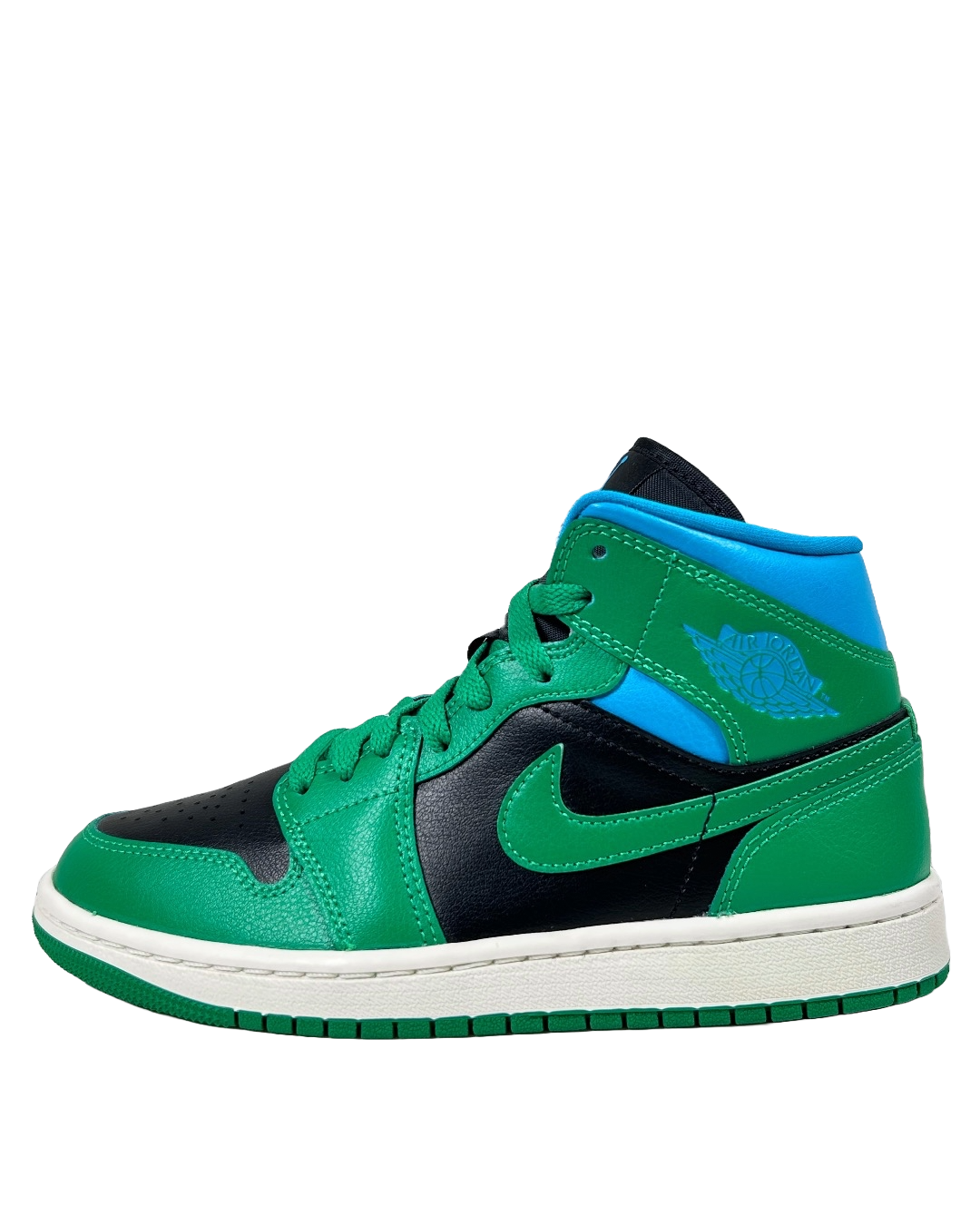 Air Jordan 1 Mid Lucky Green Aquatone