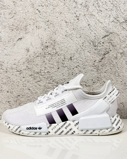 Adidas NMD R1 Boost V2 Script White