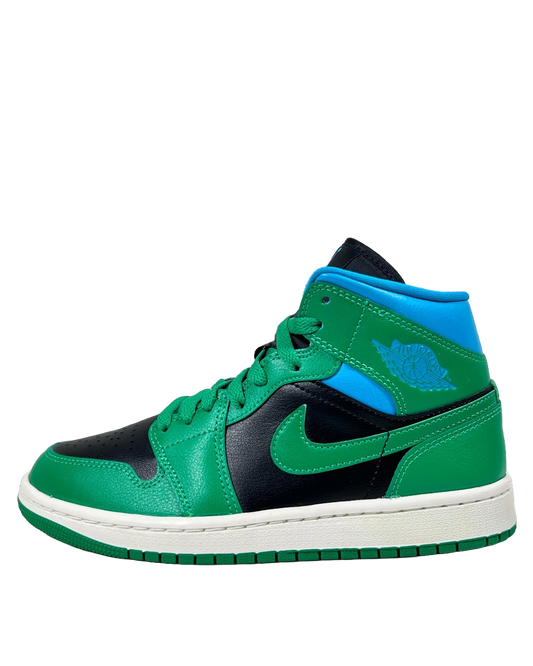 Air Jordan 1 Mid Lucky Green Aquatone